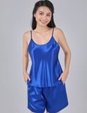  Đồ bộ mặc nhà nữ iBasic lụa satin áo hai dây quần đùi - HOMY054 