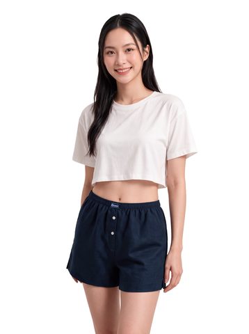  Quần mặc nhà iBasic nữ short lưng thun - HOMY056 