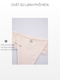  Quần lót nữ phom bikini lọt khe free cut phối ren logo iBasic - PANW209 