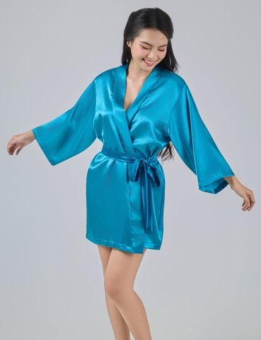  Kimono lụa satin iBasic mặc nhà nữ - SW055 