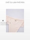  Bra Set Áo ngực, quần lót nữ ren iBasic không gọng mút mỏng họa tiết ren logo - BRAW181A, PANW209 