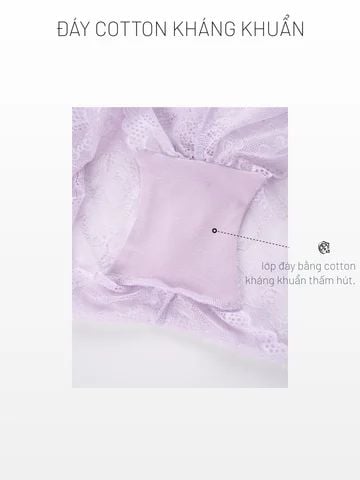  Bra Set Áo ngực, quần lót nữ ren cài trước có gọng mút vừa nâng ngực họa tiết ren logo iBasic BRAW183, PANW212 