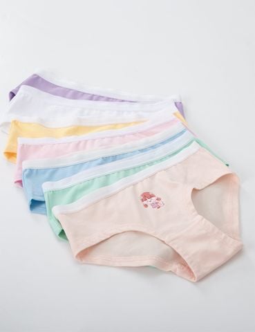  Hộp 7 quần lót bé gái iBasic cotton USA kháng khuẩn hipster - PANG005-1 