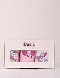  Hộp 3 cái Quần lót bé gái iBasic cotton USA kháng khuẩn phom boyshort - PANG009 