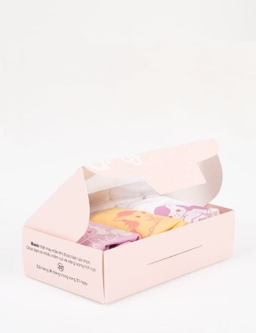  Hộp 3 quần lót bé gái iBasic cotton USA kháng khuẩn boyshort hoạ tiết - PANG020 