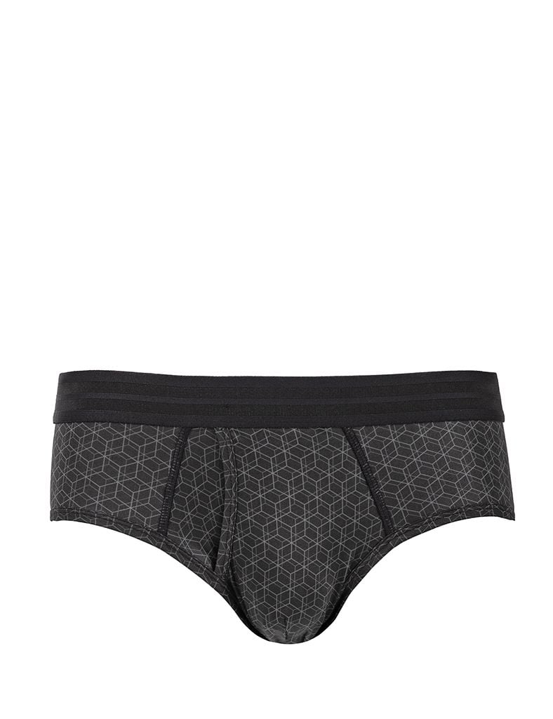  Quần lót nam iBasic phom brief tam giác thun lạnh khe moi họa tiết - PANM127 