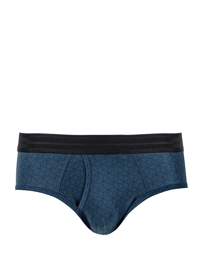  Quần lót nam iBasic phom brief tam giác thun lạnh khe moi họa tiết - PANM127 