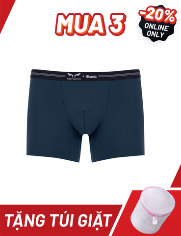  Quần lót nam thể thao Wolf Active x iBasic airy thoáng khí phom trunk không đường may freecut - PANM155 