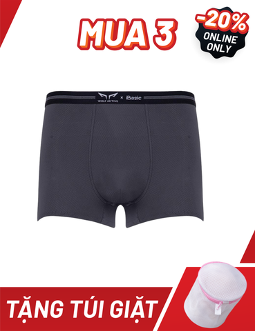  Quần lót nam thể thao Wolf Active x iBasic airy thoáng khí phom trunk không đường may - PANM156 