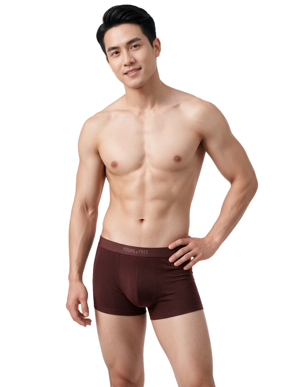  Quần lót nam iBasic trunk cotton USA kháng khuẩn - PANM166A 