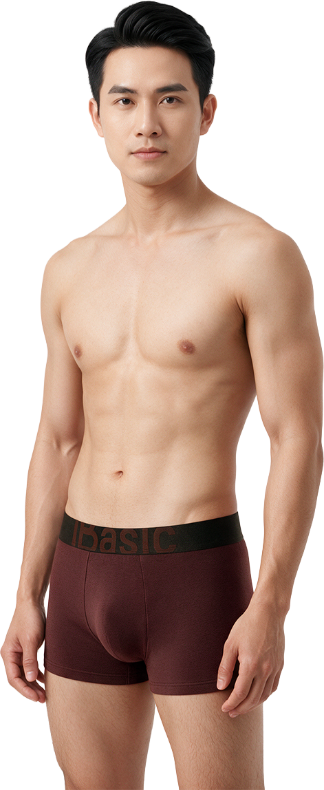  Combo 2 Quần lót boxer nam iBasic phom trunk cotton USA kháng khuẩn PANM175 