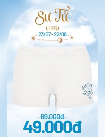  Quần lót nữ iBasic cotton USA hoạ tiết Cung hoàng đạo kháng khuẩn phom boyshort iBasic  - PANT028_1 