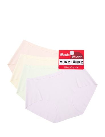  Pack 4 quần lót nữ lưng vừa siêu mỏng iBasic - PA4PANW157 