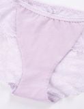  Bra Set Áo ngực, quần lót nữ ren cài trước có gọng mút vừa nâng ngực họa tiết ren logo iBasic BRAW183, PANW181 