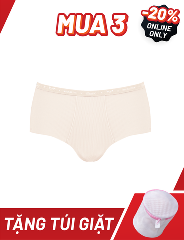  Quần lót nữ thể thao không đường may Wolf Active x iBasic lưng cao phom hipster free cut airy thoáng khí - PANW192 