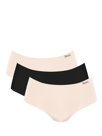  Combo 3 quần lót nữ su không đường may iBasic lưng cao bigsize không lộ viền free cut phom hipster - PANW201 