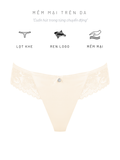  Quần lót nữ phom bikini lọt khe free cut phối ren logo iBasic - PANW209 