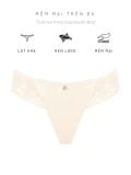  Bra Set Áo ngực, quần lót nữ ren iBasic không gọng mút mỏng họa tiết ren logo - BRAW181A, PANW209 