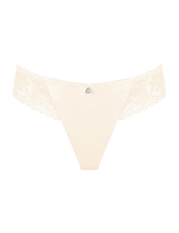  Quần lót nữ bikini lọt khe free cut phối ren logo iBasic - PANW209 