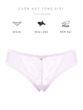  Quần lót nữ bikini ren logo phối lưới iBasic - PANW210 
