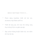  Quần lót nữ ren logo phom brazillian lưng cao phối lưới iBasic - PANW212 