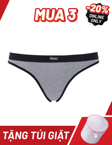  Quần lót nữ iBasic thun lạnh air thoáng mát thêu logo phom bikini Young & Free - PANY106-1 