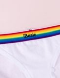  Quần lót nữ Rainbow cotton USA iBasic kháng khuẩn lưng sọc loang phom tanga - PANY117B 