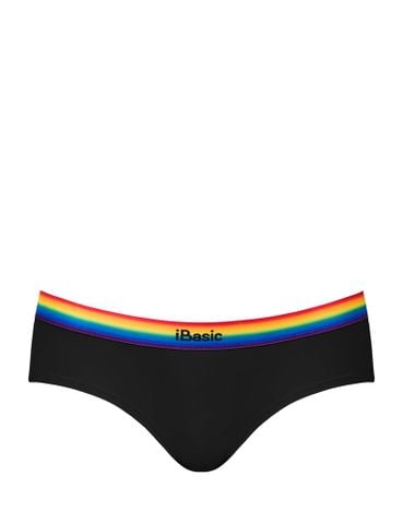 Quần lót nữ Rainbow cotton USA iBasic kháng khuẩn lưng sọc loang phom hipster - PANY118B