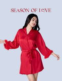  Kimono satin đỏ Season of love cho Valentine - SW085 