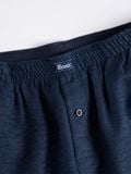  Quần mặc nhà iBasic nam short dài trên đầu gối lưng thun -  SHM012 