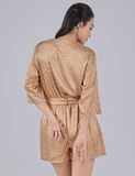  Bộ jumpsuit mặc nhà iBasic lụa satin dáng ngắn phom kimono - SW067 