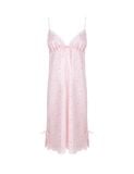  Đầm ngủ nữ lụa satin iBasic hai dây phối ren - SW087 