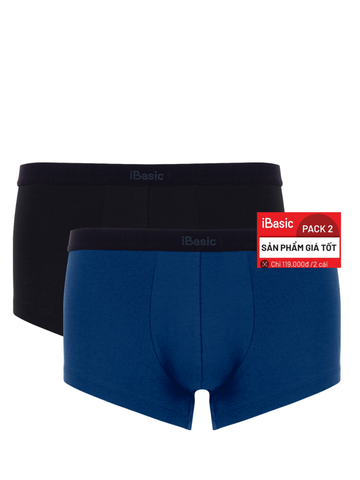  Pack 2 Quần lót nam iBasic logo ẩn phom trunk cotton USA kháng khuẩn PANM130-PA2 