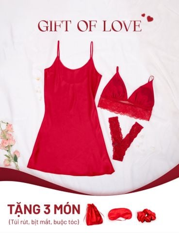  [PRE_ORDER] GIFT OF LOVE Set nội y sắc đỏ iBasic phiên bản giới hạn 