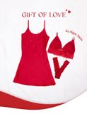  [GIFT OF LOVE] Set nội y trơn sắc đỏ iBasic phiên bản giới hạn 