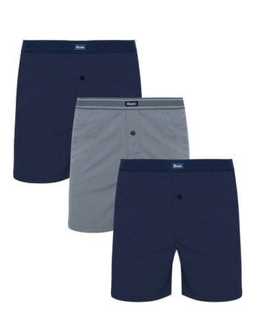  Combo 3 Quần đùi nam iBasic thun lạnh thoáng khí mặc nhà dáng ngắn - SHM010 