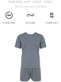  Bộ mặc nhà nam iBasic thun lạnh thoáng khí áo tay ngắn quần đùi - HOMM022 