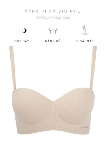  [PRE_ORDER] Áo ngực không gọng iBasic mặc áo dài mút dày 3cm cup ngang - BRAW124 