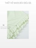  Bộ mặc nhà nữ iBasic thun lạnh áo tay ngắn quần đùi màu pastel - HOMW082 