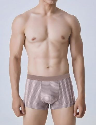  Quần lót nam iBasic phom trunk cotton USA kháng khuẩn kẻ sọc - PANM138 