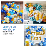 Bộ Bóng Và Dây Cờ Trang Trí Tiệc Oktoberfest - Oktoberfest Foil Balloon And Bunting Combo OTBF23