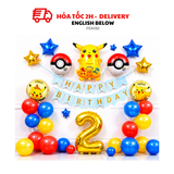 Bộ Bóng Trang Trí Pikachu Balloon Combo For Decoration PDM30