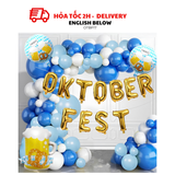 Bộ Bóng Chữ Oktoberfest Màu Vàng - Gold Oktoberfest Foil Balloon Combo OTBF17