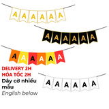 Dây Cờ Đặt Theo Tên Cho Trang Trí Tiệc Tùng - Name Bunting For Decorations, Parties SNNL75