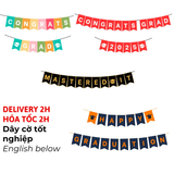 Dây Cờ Trang Trí Lễ Tốt Nghiệp - Graduation Decorative Bunting LTN59
