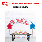 Bộ bóng trang trí ngày Quốc Khánh Mỹ - 4 of July combo qkm11