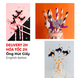 Ống Hút Giấy Chủ Đề Halloween Nhiều Mẫu Halloween Straws BBHL53
