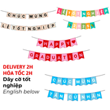 Dây Cờ Trang Trí Lễ Tốt Nghiệp - Graduation Decorative Bunting LTN58