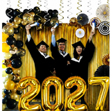 Bộ Bóng Đen Vàng Trang Trí Lễ Tốt Nghiệp - Black and Gold Graduation Balloon Set LTN10
