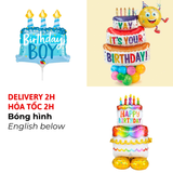 Bóng Hình Bánh Kem Happy Birthday Cake Foil Balloon CCH75